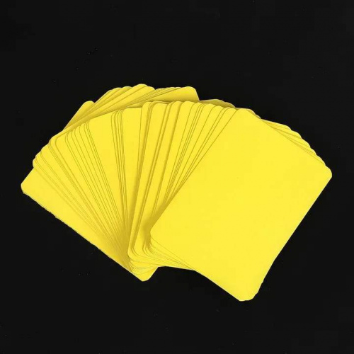 10 Pre-cut Cards (Yellow)