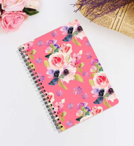 Spiral-bound journal (Bright pink)