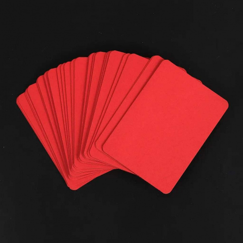 10 Pre-cut Cards (Red)