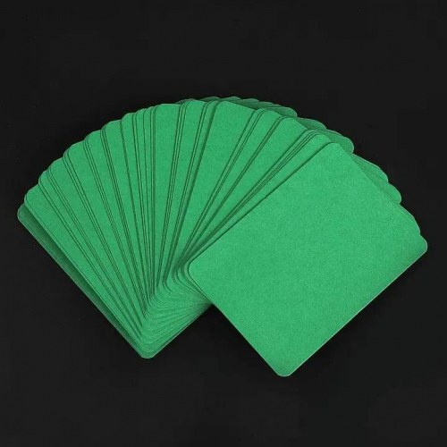 10 Pre-cut Cards (Green)