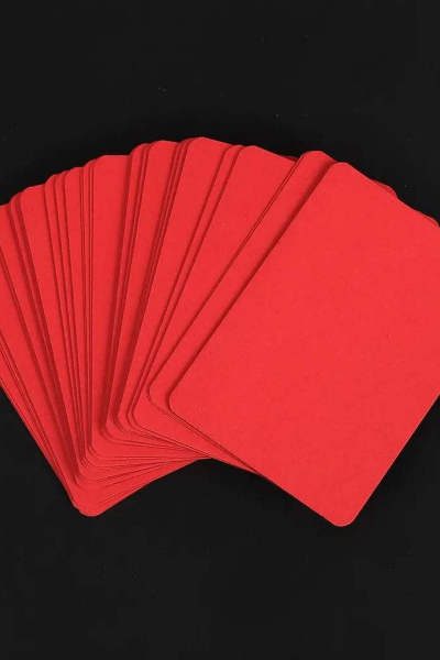 10 Pre-cut Cards (Red)